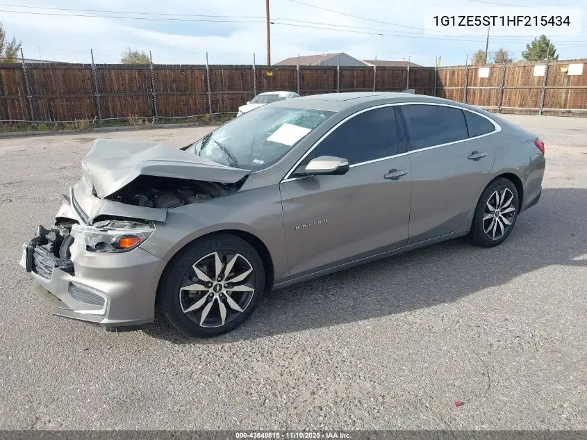 1G1ZE5ST1HF215434 2017 Chevrolet Malibu 1Lt