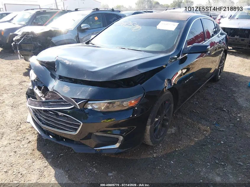 2017 Chevrolet Malibu 1Lt VIN: 1G1ZE5ST4HF218893 Lot: 45605770