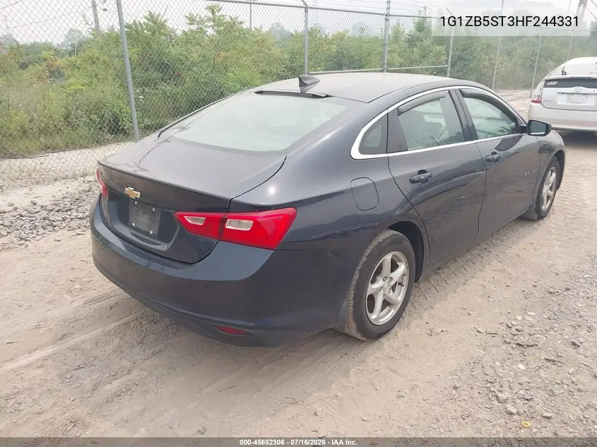 2017 Chevrolet Malibu Ls VIN: 1G1ZB5ST3HF244331 Lot: 45652306