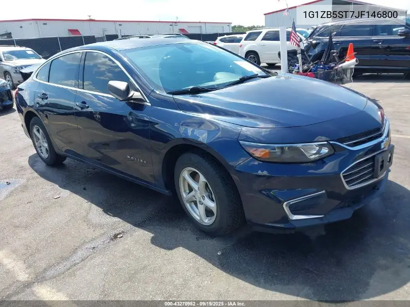1G1ZB5ST7JF146800 2018 Chevrolet Malibu 1Ls