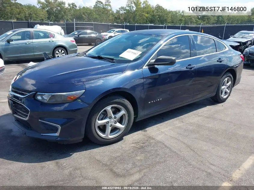 1G1ZB5ST7JF146800 2018 Chevrolet Malibu 1Ls