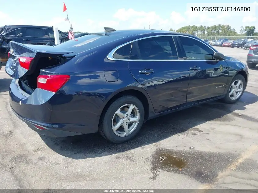 1G1ZB5ST7JF146800 2018 Chevrolet Malibu 1Ls