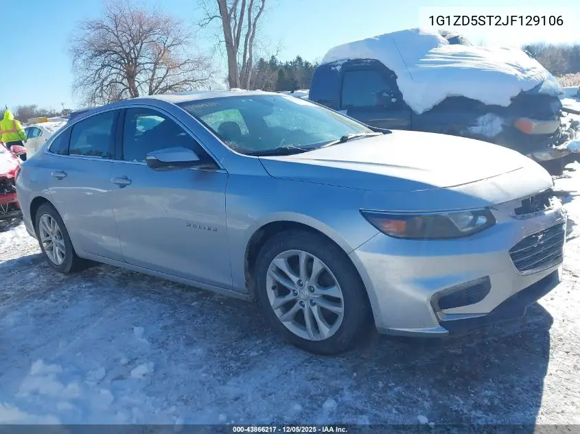 1G1ZD5ST2JF129106 2018 Chevrolet Malibu Lt