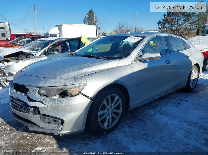 1G1ZD5ST2JF129106 2018 Chevrolet Malibu Lt