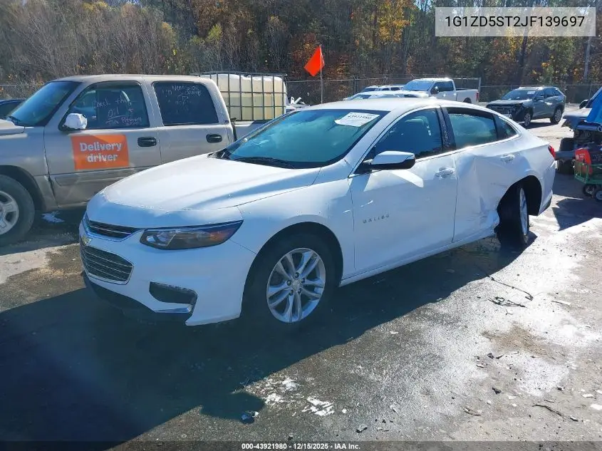 1G1ZD5ST2JF139697 2018 Chevrolet Malibu Lt