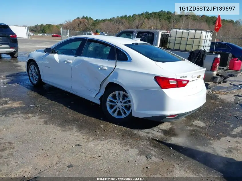 1G1ZD5ST2JF139697 2018 Chevrolet Malibu Lt