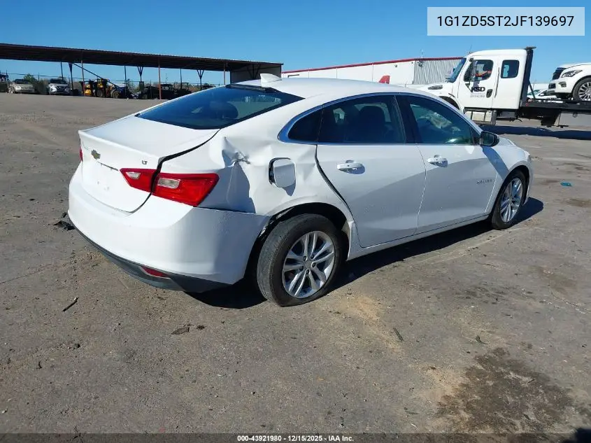 1G1ZD5ST2JF139697 2018 Chevrolet Malibu Lt