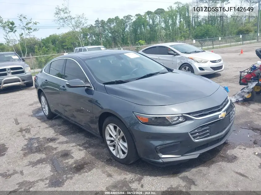 1G1ZD5ST6JF142649 2018 Chevrolet Malibu Lt