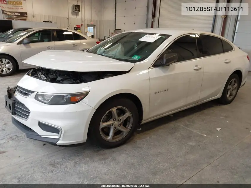 1G1ZB5ST4JF113611 2018 Chevrolet Malibu 1Ls