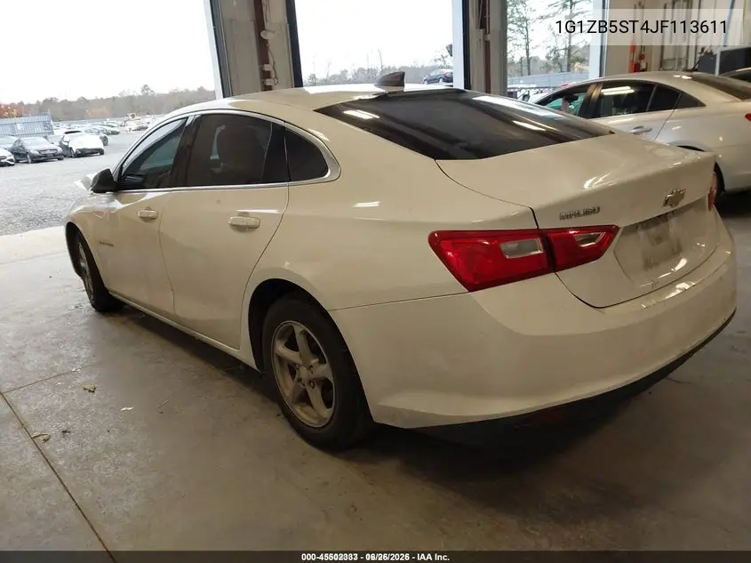 1G1ZB5ST4JF113611 2018 Chevrolet Malibu 1Ls