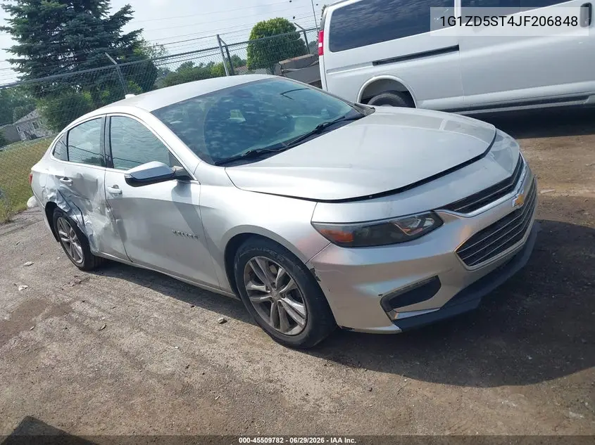 1G1ZD5ST4JF206848 2018 Chevrolet Malibu Lt