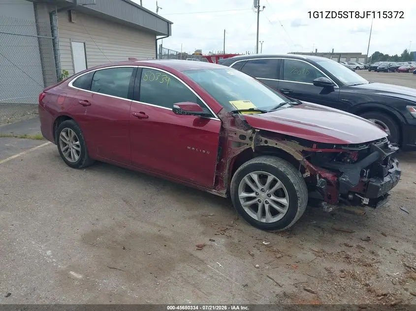 2018 Chevrolet Malibu Lt VIN: 1G1ZD5ST8JF115372 Lot: 45680334