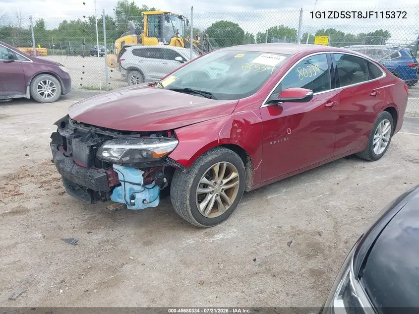 2018 Chevrolet Malibu Lt VIN: 1G1ZD5ST8JF115372 Lot: 45680334