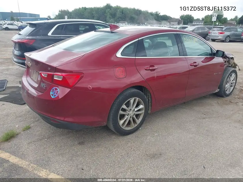 2018 Chevrolet Malibu Lt VIN: 1G1ZD5ST8JF115372 Lot: 45680334