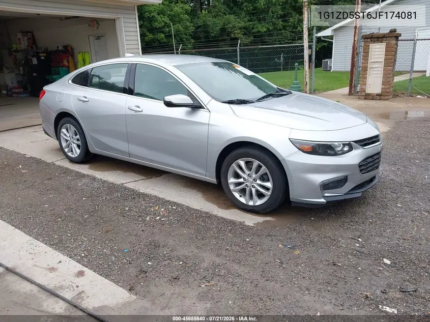 2018 Chevrolet Malibu Lt VIN: 1G1ZD5ST6JF174081 Lot: 45685640