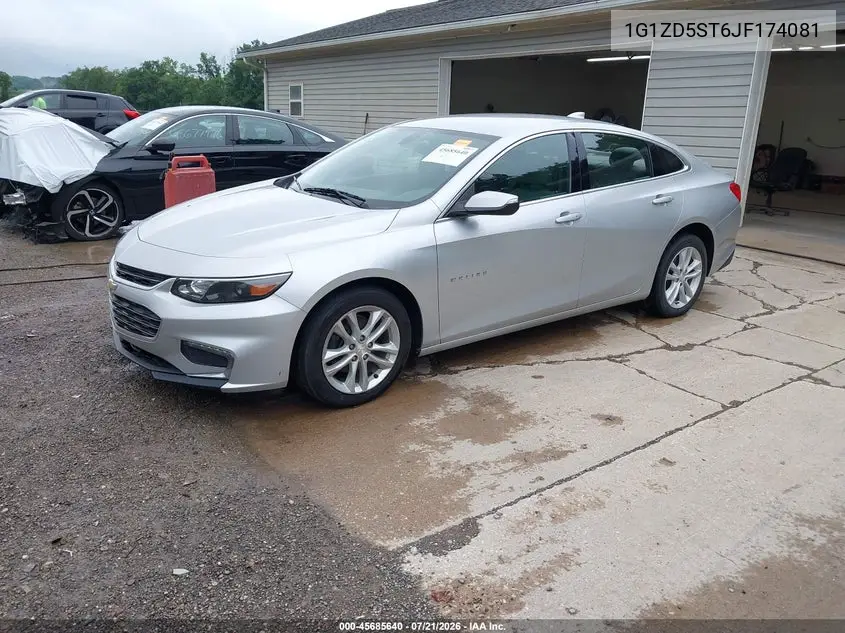 2018 Chevrolet Malibu Lt VIN: 1G1ZD5ST6JF174081 Lot: 45685640