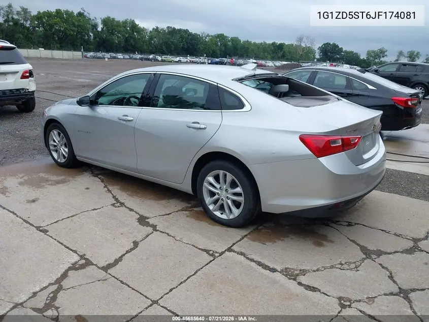 2018 Chevrolet Malibu Lt VIN: 1G1ZD5ST6JF174081 Lot: 45685640