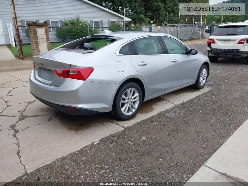 2018 Chevrolet Malibu Lt VIN: 1G1ZD5ST6JF174081 Lot: 45685640