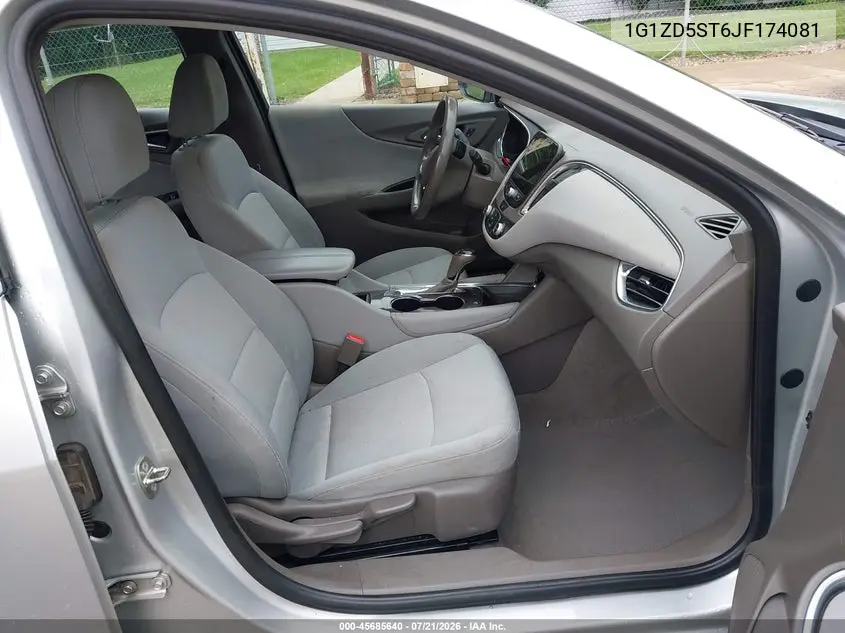 2018 Chevrolet Malibu Lt VIN: 1G1ZD5ST6JF174081 Lot: 45685640