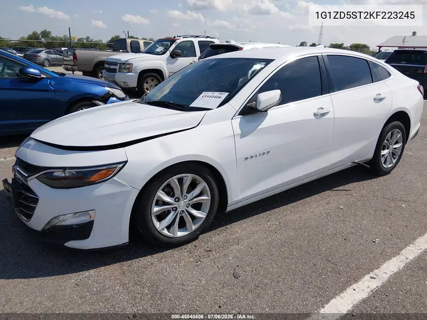 2019 Chevrolet Malibu Lt VIN: 1G1ZD5ST2KF223245 Lot: 45540406