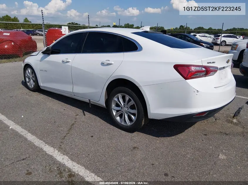 2019 Chevrolet Malibu Lt VIN: 1G1ZD5ST2KF223245 Lot: 45540406