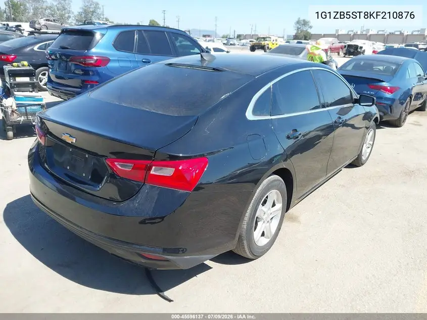 2019 Chevrolet Malibu 1Ls VIN: 1G1ZB5ST8KF210876 Lot: 45596137