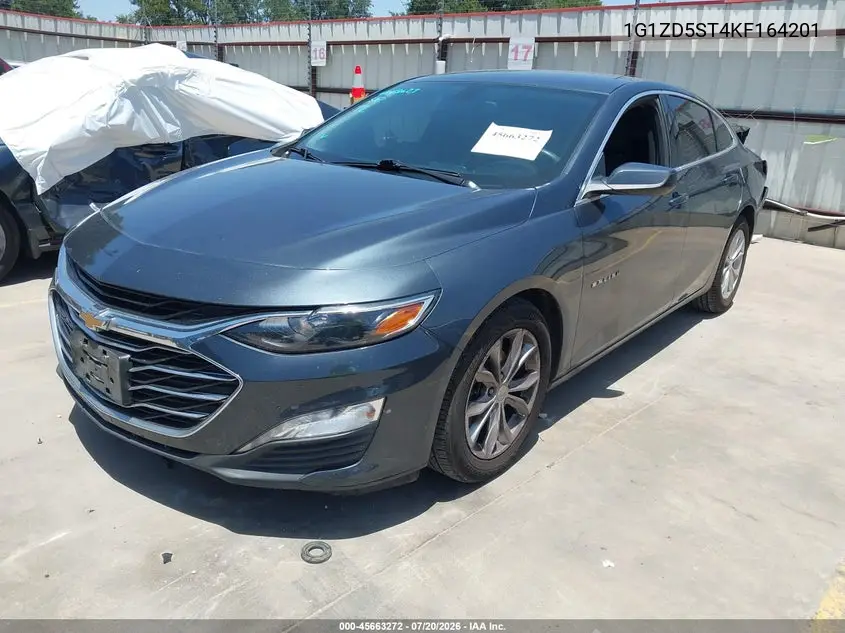 2019 Chevrolet Malibu Lt VIN: 1G1ZD5ST4KF164201 Lot: 45663272