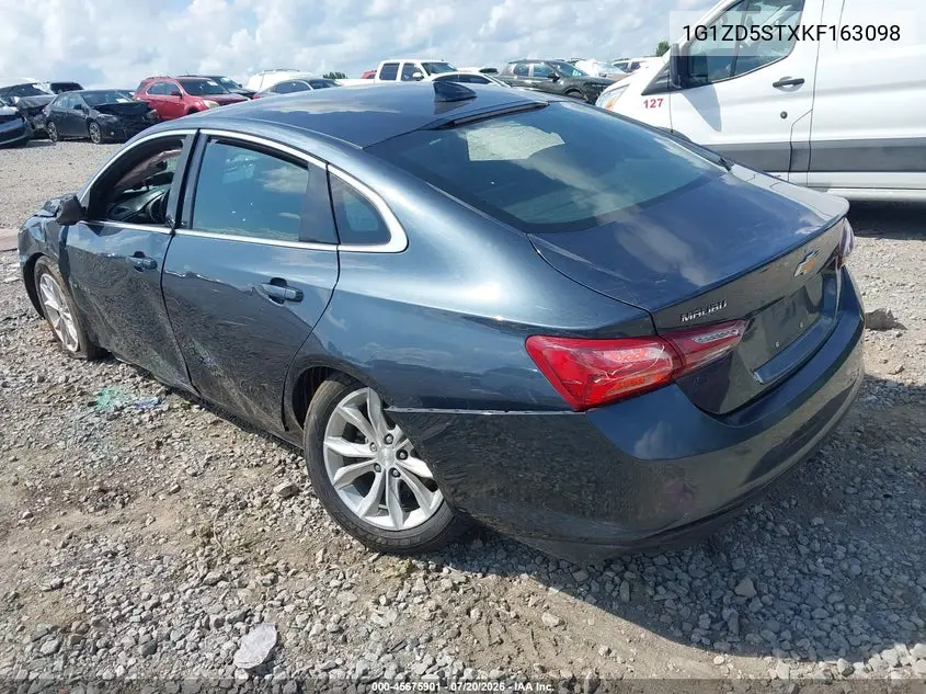 2019 Chevrolet Malibu Lt VIN: 1G1ZD5STXKF163098 Lot: 45675901