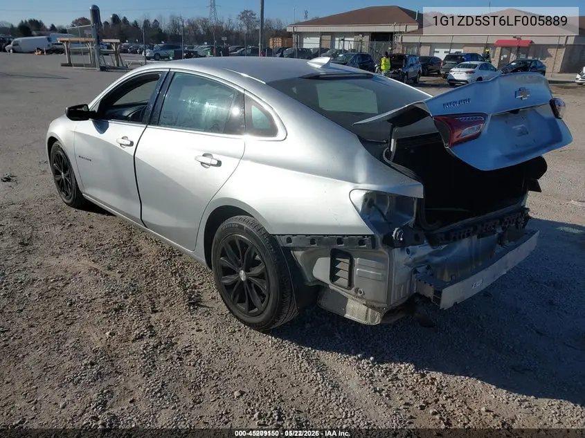 1G1ZD5ST6LF005889 2020 Chevrolet Malibu Fwd Lt
