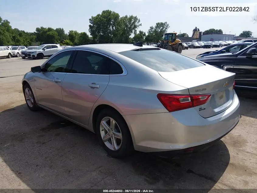 2020 Chevrolet Malibu Fwd Ls VIN: 1G1ZB5ST2LF022842 Lot: 45244653