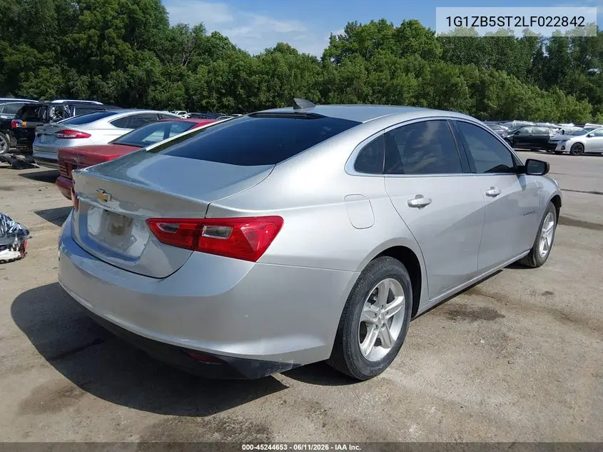 2020 Chevrolet Malibu Fwd Ls VIN: 1G1ZB5ST2LF022842 Lot: 45244653