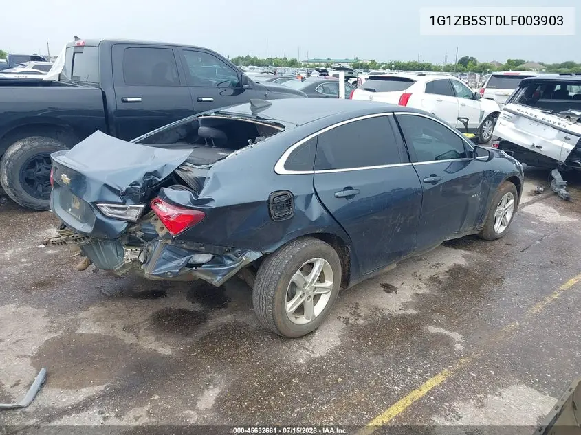 2020 Chevrolet Malibu Fwd Ls VIN: 1G1ZB5ST0LF003903 Lot: 45632681