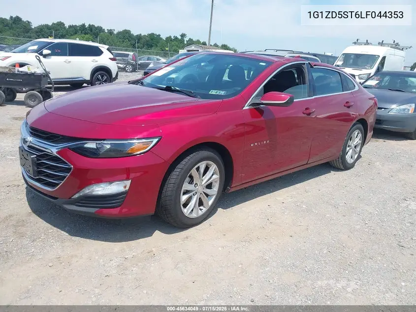 2020 Chevrolet Malibu Fwd Lt VIN: 1G1ZD5ST6LF044353 Lot: 45634049