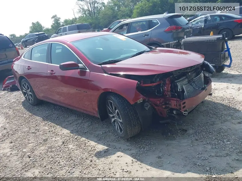 1G1ZG5ST2LF060024 2020 Chevrolet Malibu Fwd Rs