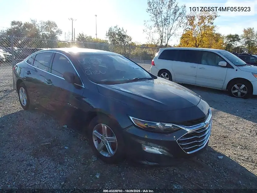 1G1ZC5ST4MF055923 2021 Chevrolet Malibu Fwd 1Fl