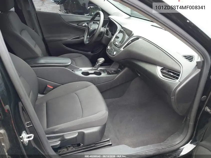 2021 Chevrolet Malibu Fwd Lt VIN: 1G1ZD5ST4MF008341 Lot: 45269340
