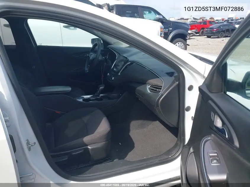 1G1ZD5ST3MF072886 2021 Chevrolet Malibu Fwd Lt