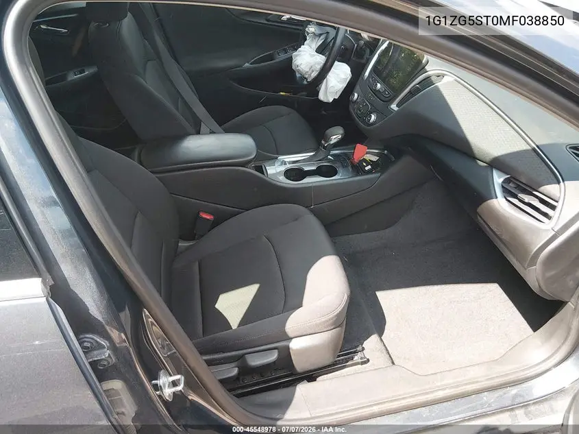 2021 Chevrolet Malibu Fwd Rs VIN: 1G1ZG5ST0MF038850 Lot: 45548978