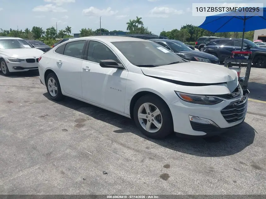 2021 Chevrolet Malibu Fwd Ls VIN: 1G1ZB5ST3MF010295 Lot: 45626418
