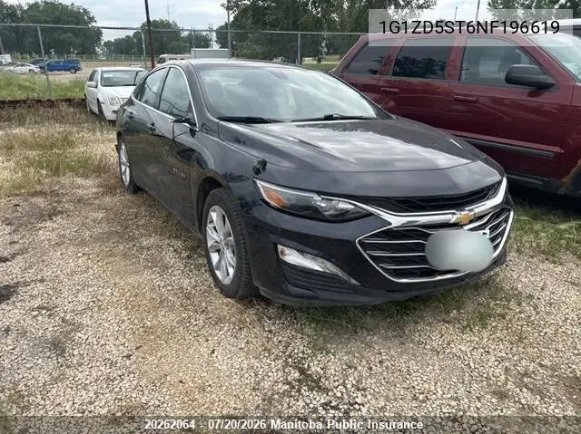 2022 Chevrolet Malibu Lt VIN: 1G1ZD5ST6NF196619 Lot: 20262064