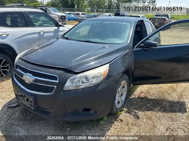 2022 Chevrolet Malibu Lt VIN: 1G1ZD5ST6NF196619 Lot: 20262064