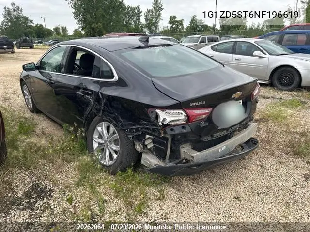 2022 Chevrolet Malibu Lt VIN: 1G1ZD5ST6NF196619 Lot: 20262064