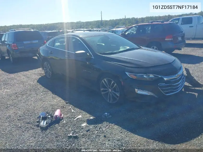 1G1ZD5ST7NF171843 2022 Chevrolet Malibu Lt