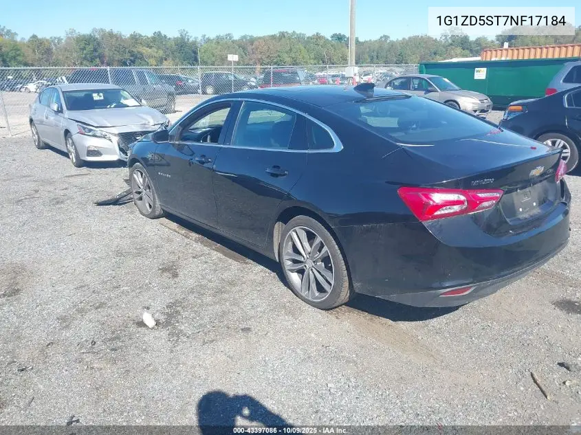 1G1ZD5ST7NF171843 2022 Chevrolet Malibu Lt