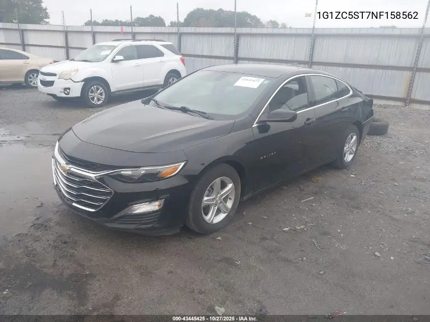 1G1ZC5ST7NF158562 2022 Chevrolet Malibu Fwd 1Fl