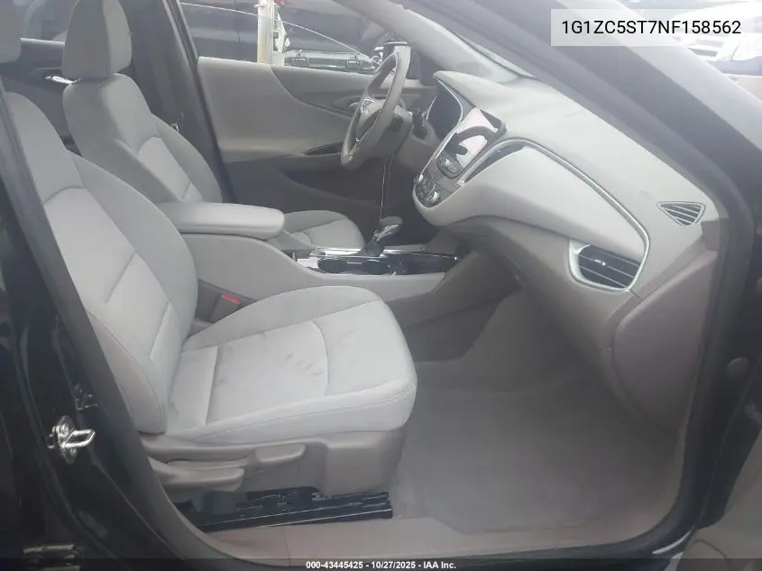 1G1ZC5ST7NF158562 2022 Chevrolet Malibu Fwd 1Fl