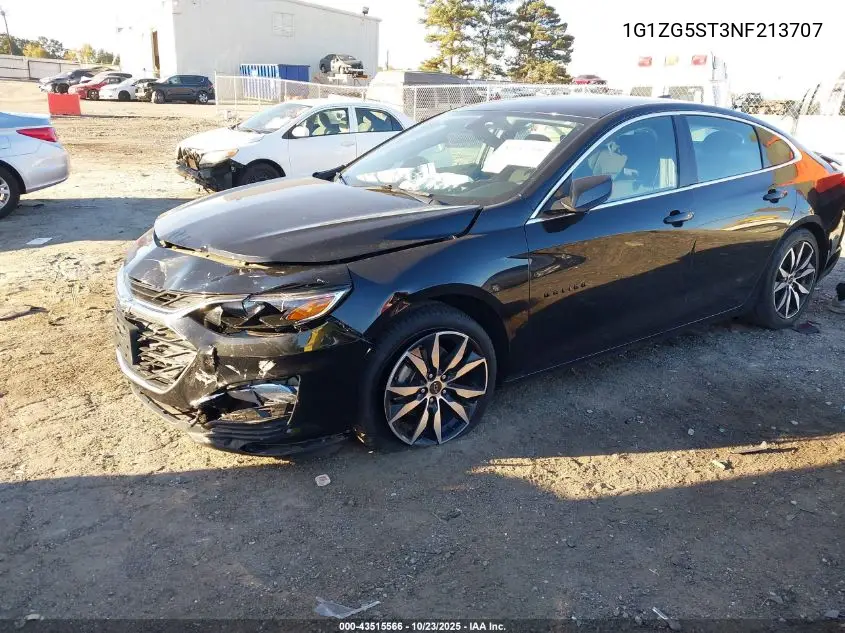 1G1ZG5ST3NF213707 2022 Chevrolet Malibu Fwd Rs