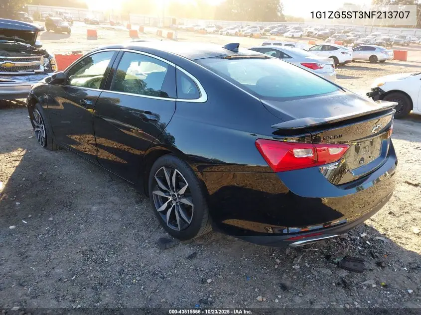 1G1ZG5ST3NF213707 2022 Chevrolet Malibu Fwd Rs