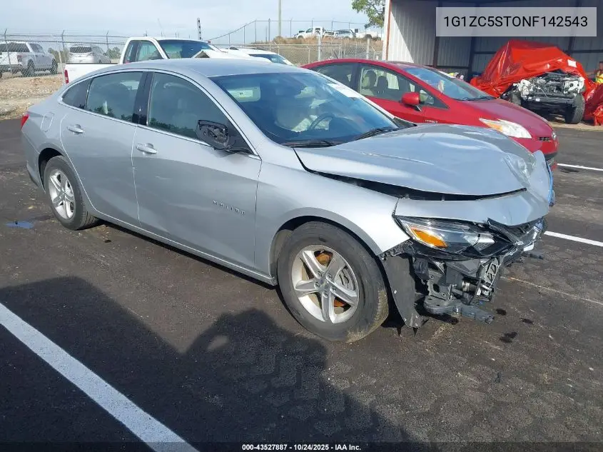 1G1ZC5ST0NF142543 2022 Chevrolet Malibu Fwd 1Fl