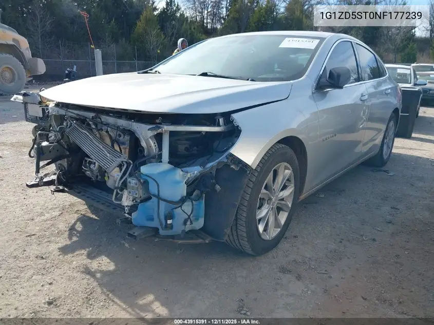 1G1ZD5ST0NF177239 2022 Chevrolet Malibu Fwd Lt